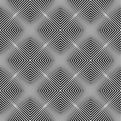 Op Art Style Vector Seamless Pattern