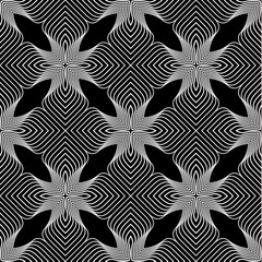 Op Art Style Vector Seamless Pattern