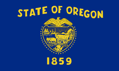 Oregon State Flag - obrazy, fototapety, plakaty