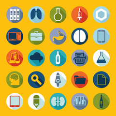 Set of medical flat icons