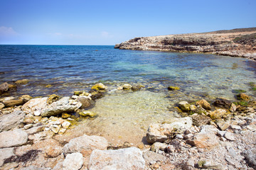 Fototapeta na wymiar Black Sea in Crimea