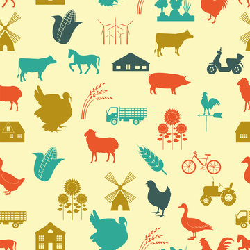 Agriculture background, seamless