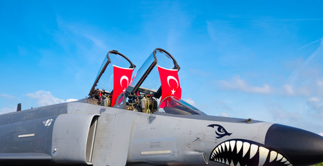 Fototapeta na wymiar Turkish fighter