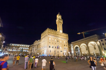 Obraz premium The Palazzo Vecchio Romanesque Fortress Palace