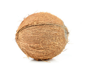 Coconut isolated on white.