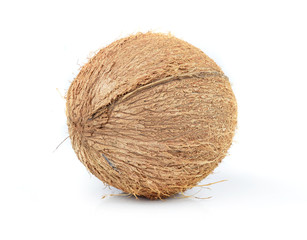 Coconut isolated on white.