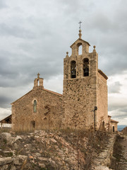 Fototapeta na wymiar Iglesia de Santa María La Mayor. Moya. Cuenca. España