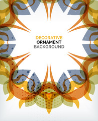 Decorative retro ornaments background