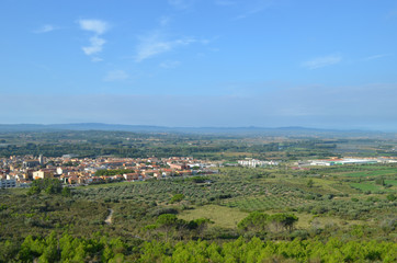 Obraz premium view from montgri massif