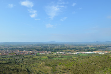 Fototapeta na wymiar view from montgri massif