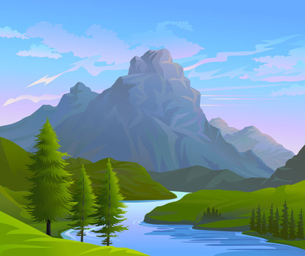 ILLUSTRATION OF BEAUTIFUL NATURE