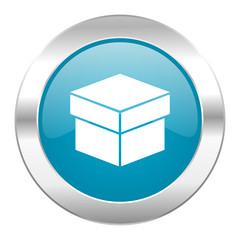 box internet blue icon