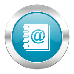 address book internet blue icon