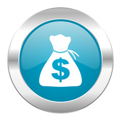 money internet blue icon