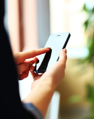 Businesswoman using smartphone