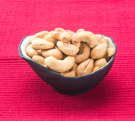 nuts. cashew nuts on the background