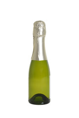 small bottle of champagne