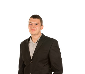 Close up Smiling Young Office Man Portrait
