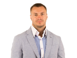 Close up Handsome Middle Age Caucasian Man