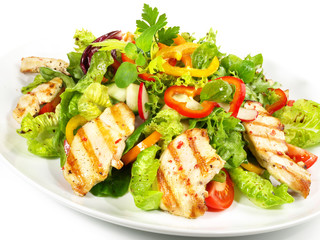 Salat mit Hähnchenbrust