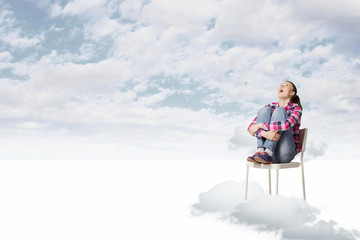 Fototapeta premium Woman in heaven