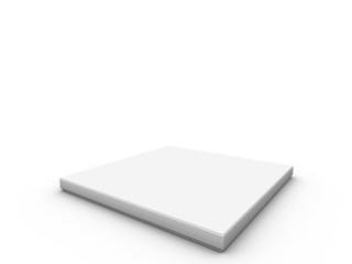 white platform to place product