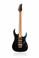Beautiful black classic electric guitar