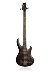 Beautiful black matt electric bass guitar