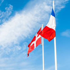 Europe flags background