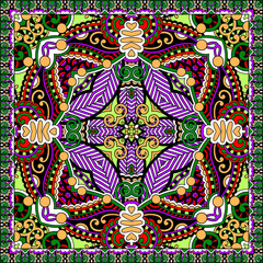 Traditional ornamental floral paisley bandanna