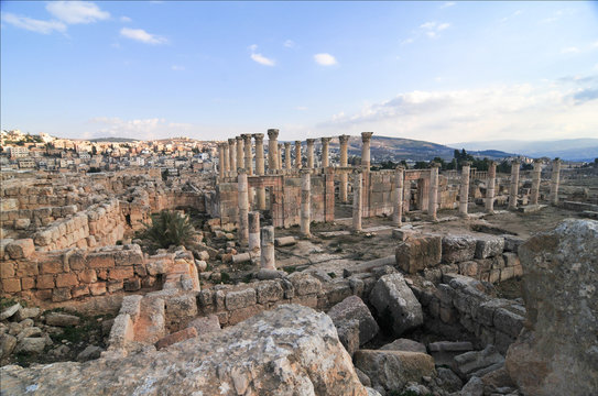 Roman Columns - Jerash, Jordan
