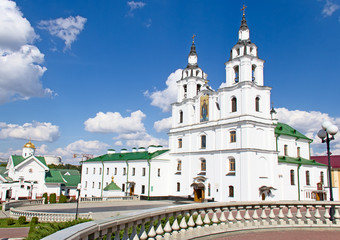 Fototapeta na wymiar Cathedral of Holy Spirit in Minsk, Belarus.