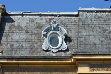 Détail de toiture du 19ème siècle (France)