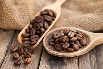 Fresh espresso beans