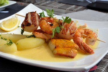 Brochette de poisson