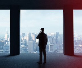 Fototapeta premium businessman with phone