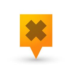 Obraz premium tooltip with an irritating substance sign