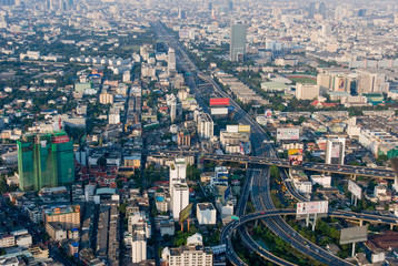 Fototapeta na wymiar Views of Bangkok Baiyoke Sky