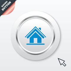 Home sign icon. Main page button. Navigation