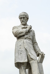 Fototapeta premium Statua di Giuseppe Mazzini, risorgimento, Pisa