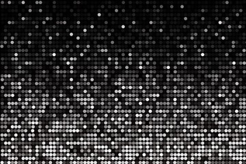 Beautiful polka dots on black and white background