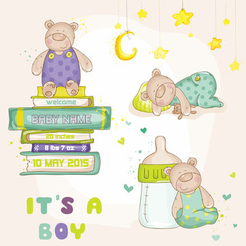 Baby Bear Set - for Baby Shower or Baby Arrival Cards