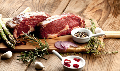 rohes steak fleisch