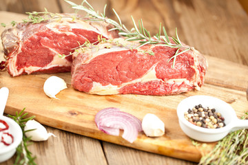 rohes steak fleisch