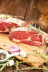 rohes steak fleisch