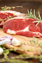 rohes steak fleisch