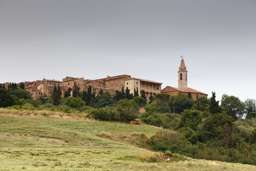 Obraz premium Cityscape of Pienza, Tuscany, Italy