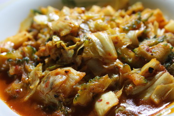 ゴーヤのキムチ炒め