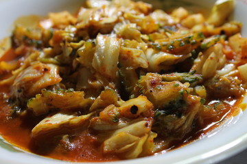 ゴーヤのキムチ炒め