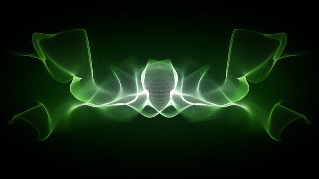 Electric Fire Green Front View